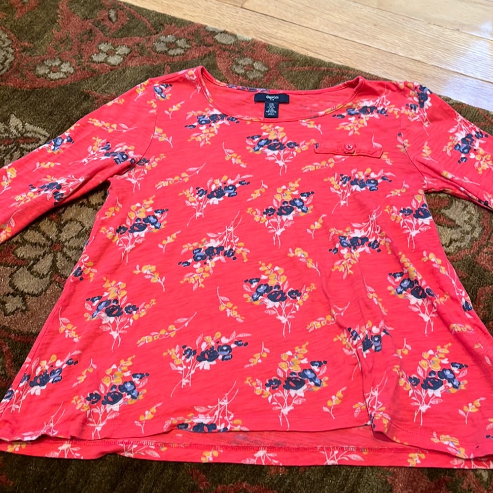 Gap XL 12 floral girls top